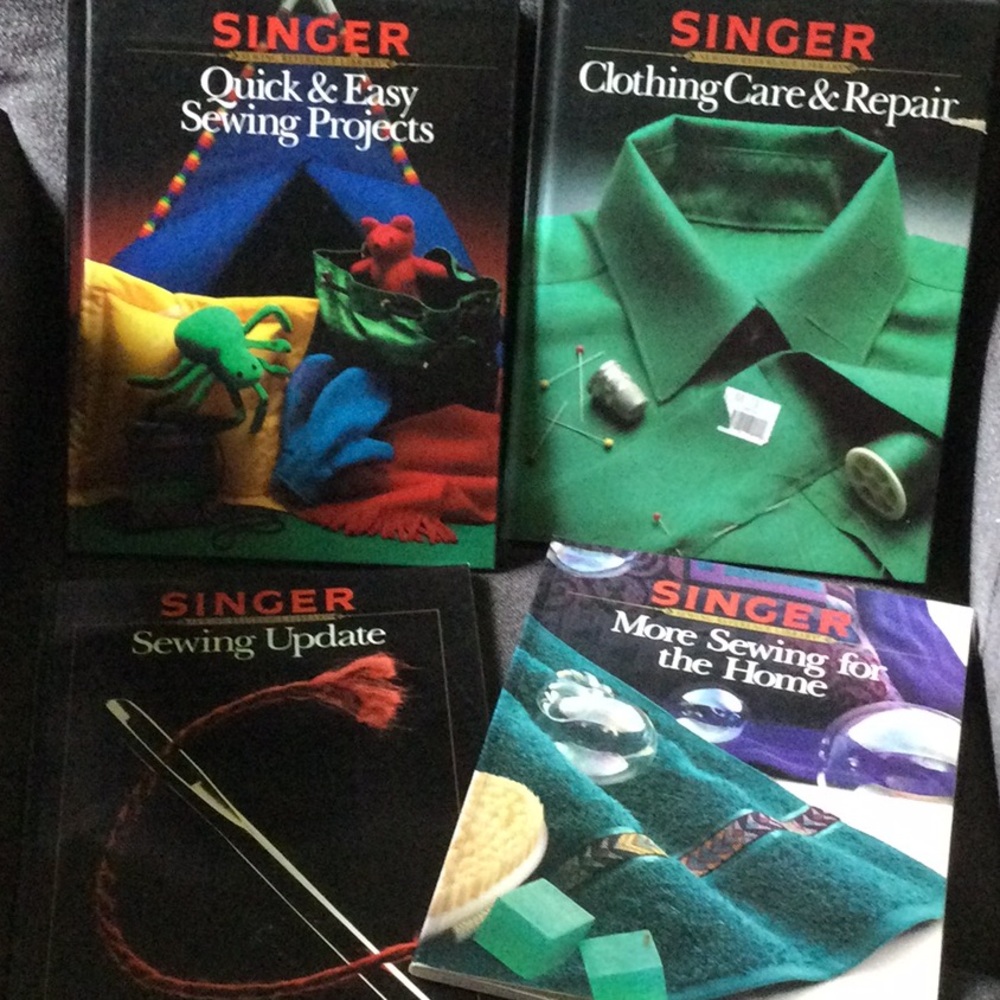 4 books from SINGER Sewing Reference Library